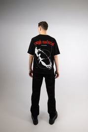 Barbed wire puff T-shirt RED